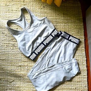 Grey PUMA workout set size M